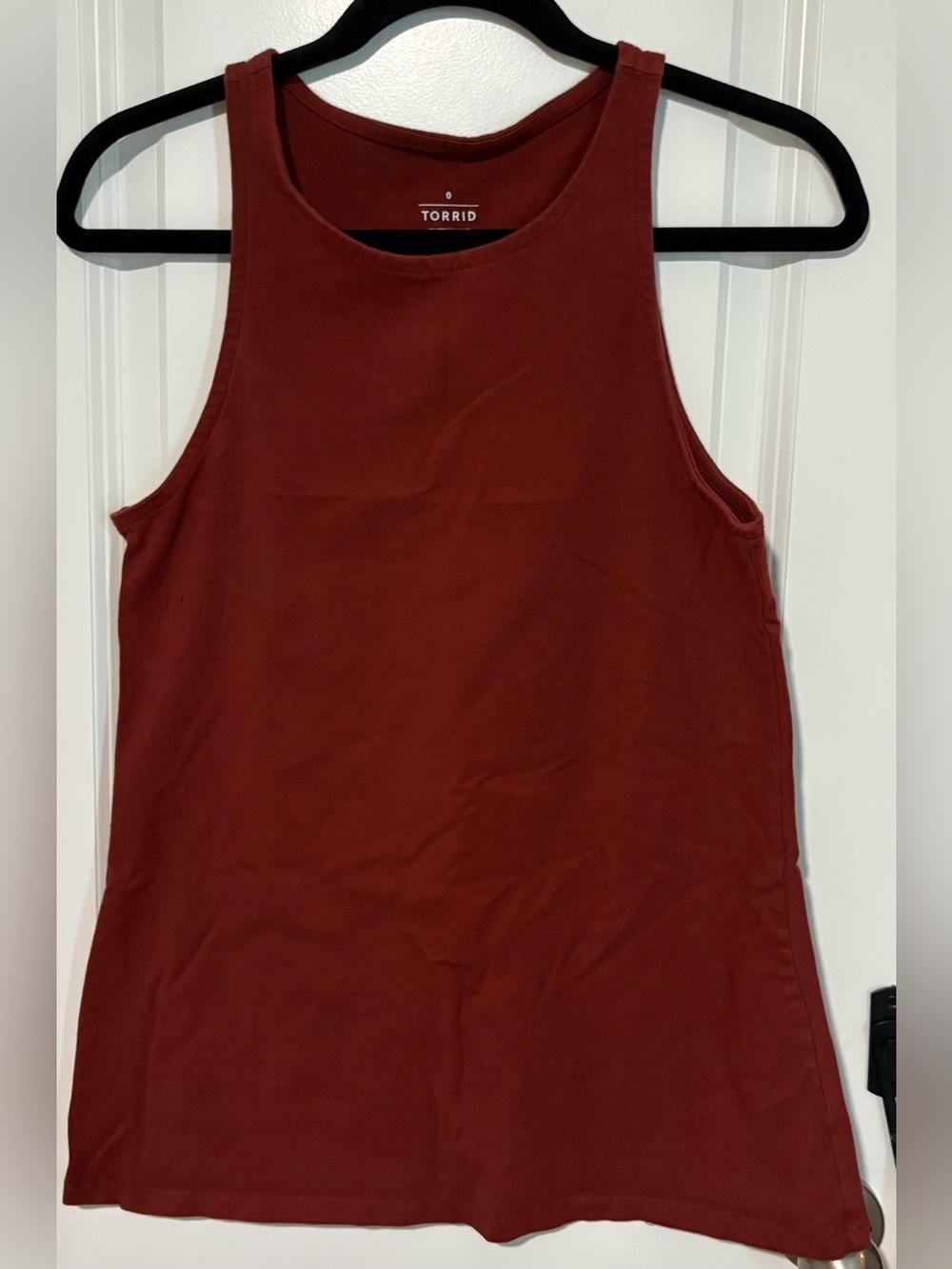 torrid rust tank with high scoop neckline